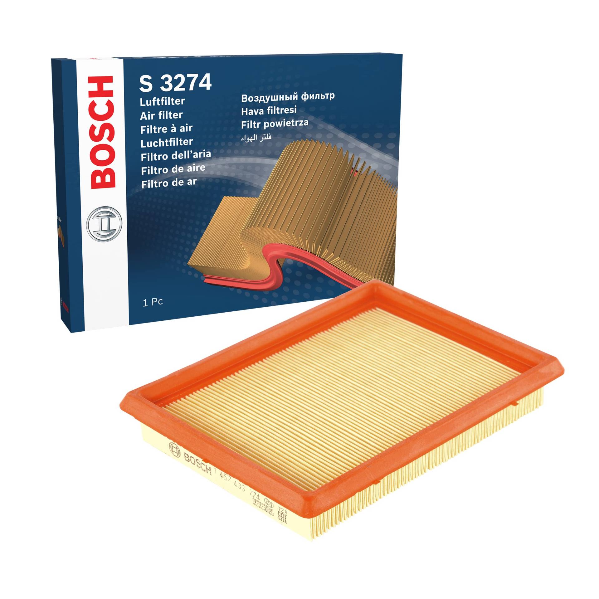 Bosch Automotive S3274 - Luftfilter Auto von Bosch