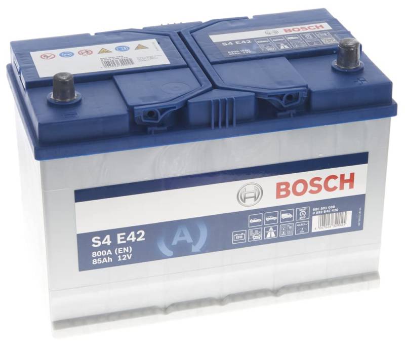 Bosch S4E42 - Autobatterie - 85A/h - 800A - EFB-Technologie - angepasst für Fahrzeuge mit Start/Stopp-System von Bosch