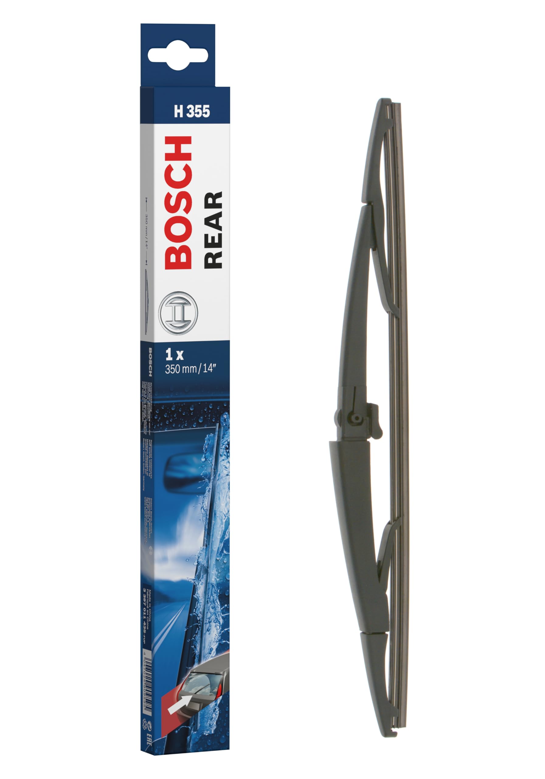 Bosch Scheibenwischer Rear H355, Länge: 350mm – Scheibenwischer für Heckscheibe von Bosch Automotive