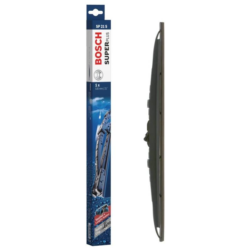 Bosch SuperPlus Spoiler SP21S Front-Scheibenwischer - Ersatz-Scheibenwischer mit vormontiertem Quick-Clip-Adapter - 1 Wischblatt, 530 mm von Bosch