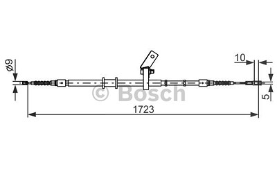 Bosch Seilzug, Feststellbremse [Hersteller-Nr. 1987482268] für Audi von Bosch