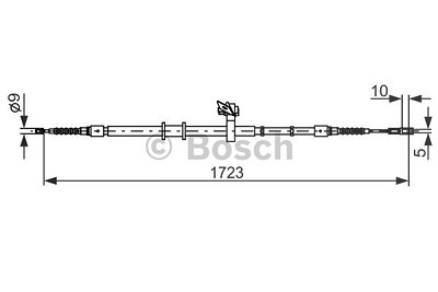 Bosch Seilzug, Feststellbremse [Hersteller-Nr. 1987482269] für Audi von Bosch