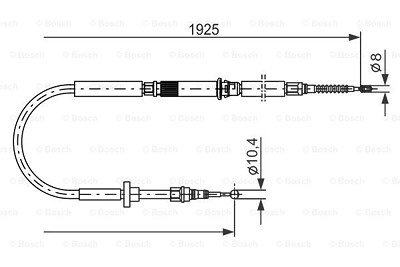 Bosch Seilzug, Feststellbremse [Hersteller-Nr. 1987477959] für Audi von Bosch