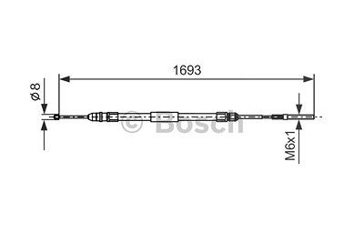 Bosch Seilzug, Feststellbremse [Hersteller-Nr. 1987477532] für BMW von Bosch