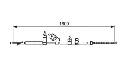 Bosch Seilzug, Feststellbremse [Hersteller-Nr. 1987477090] für Daihatsu, Toyota von Bosch