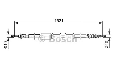 Bosch Seilzug, Feststellbremse [Hersteller-Nr. 1987482109] für Fiat von Bosch