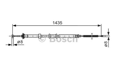 Bosch Seilzug, Feststellbremse [Hersteller-Nr. 1987477926] für Fiat von Bosch