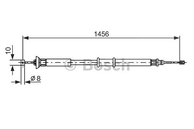 Bosch Seilzug, Feststellbremse [Hersteller-Nr. 1987477561] für Fiat von Bosch