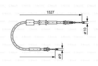 Bosch Seilzug, Feststellbremse [Hersteller-Nr. 1987477730] für Fiat von Bosch