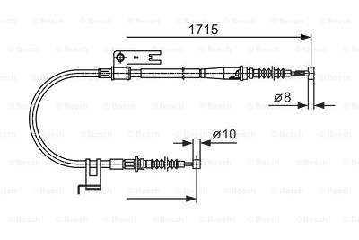 Bosch Seilzug, Feststellbremse [Hersteller-Nr. 1987477916] für Mazda von Bosch