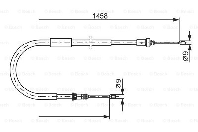 Bosch Seilzug, Feststellbremse [Hersteller-Nr. 1987482335] für Renault von Bosch