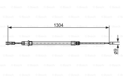 Bosch Seilzug, Feststellbremse [Hersteller-Nr. 1987482431] für Porsche von Bosch