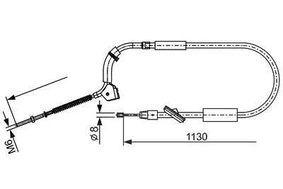 Bosch Seilzug, Feststellbremse [Hersteller-Nr. 1987482490] für Mercedes-Benz von Bosch