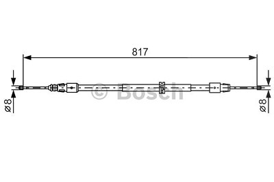 Bosch Seilzug, Feststellbremse [Hersteller-Nr. 1987482024] für Mercedes-Benz von Bosch