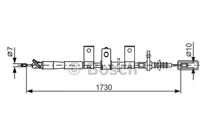 Bosch Seilzug, Feststellbremse [Hersteller-Nr. 1987482344] für Nissan von Bosch