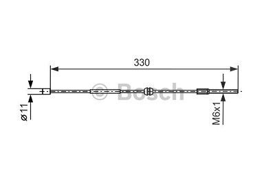 Bosch Seilzug, Feststellbremse [Hersteller-Nr. 1987477667] für Opel von Bosch