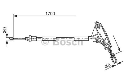 Bosch Seilzug, Feststellbremse [Hersteller-Nr. 1987477575] für Peugeot von Bosch