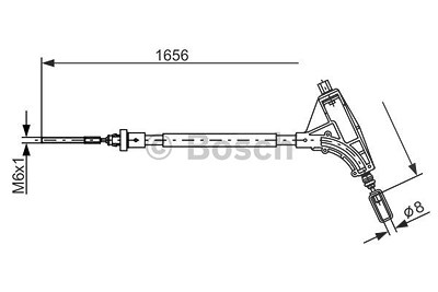 Bosch Seilzug, Feststellbremse [Hersteller-Nr. 1987477871] für Peugeot von Bosch