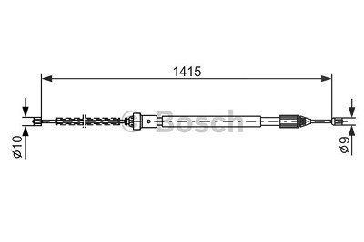 Bosch Seilzug, Feststellbremse [Hersteller-Nr. 1987477782] für Renault von Bosch