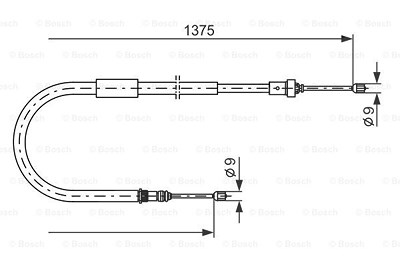 Bosch Seilzug, Feststellbremse [Hersteller-Nr. 1987477967] für Renault von Bosch