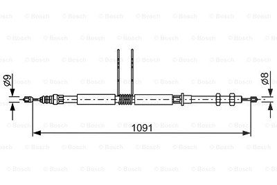 Bosch Seilzug, Feststellbremse [Hersteller-Nr. 1987477649] für Renault von Bosch