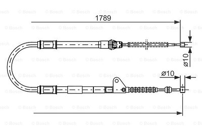 Bosch Seilzug, Feststellbremse [Hersteller-Nr. 1987477540] für Toyota von Bosch