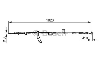 Bosch Seilzug, Feststellbremse [Hersteller-Nr. 1987482297] für Toyota von Bosch