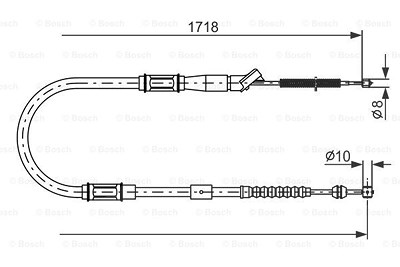 Bosch Seilzug, Feststellbremse [Hersteller-Nr. 1987477797] für Toyota von Bosch