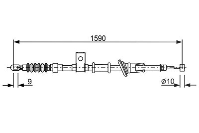 Bosch Seilzug, Feststellbremse [Hersteller-Nr. 1987477878] für Volvo von Bosch