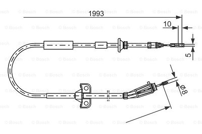 Bosch Seilzug, Feststellbremse [Hersteller-Nr. 1987477819] für Volvo von Bosch