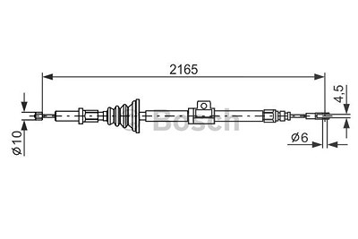 Bosch Seilzug, Feststellbremse [Hersteller-Nr. 1987482105] für Volvo von Bosch