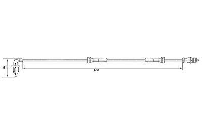 Bosch Sensor, Raddrehzahl [Hersteller-Nr. 0265007583] für Dacia, Renault von Bosch