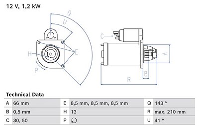 Bosch Starter [Hersteller-Nr. 0986025000] für BMW, Mini von Bosch