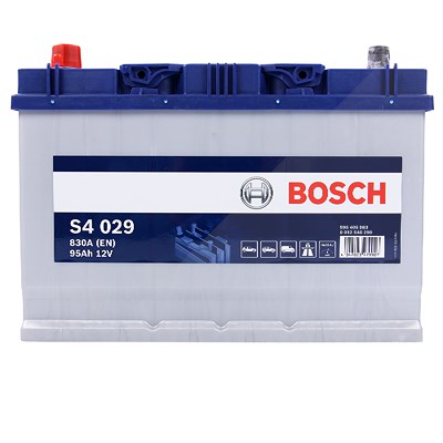 Bosch Starterbatterie S4 029 95Ah 830A 12V [Hersteller-Nr. 0092S40290] für Asia Motors, Cadillac, Chevrolet, Daihatsu, Dodge, Ford, Ford Usa, Gm Korea von Bosch