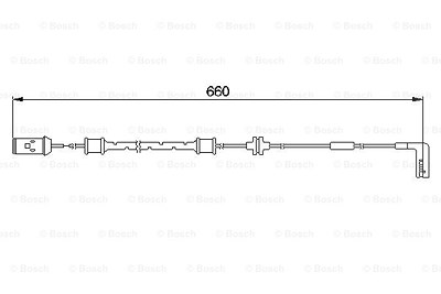 Bosch Verschleisswarnkontakt Vorderachse [Hersteller-Nr. 1987474936] für Opel von Bosch