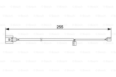 Bosch Warnkontakt, Bremsbelagverschleiß [Hersteller-Nr. 1987473013] für Audi, Porsche, VW von Bosch