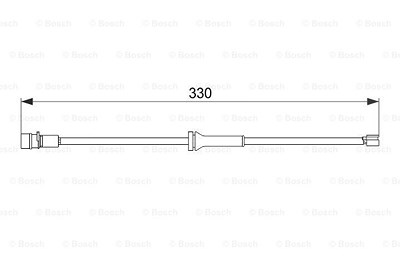 Bosch Warnkontakt, Bremsbelagverschleiß [Hersteller-Nr. 1987474581] für Audi von Bosch