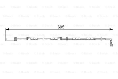 Bosch Warnkontakt, Bremsbelagverschleiß [Hersteller-Nr. 1987473050] für BMW von Bosch