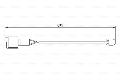 Bosch Warnkontakt, Bremsbelagverschleiß [Hersteller-Nr. 1987474951] für BMW von Bosch