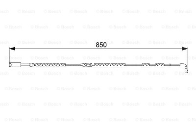 Bosch Warnkontakt, Bremsbelagverschleiß [Hersteller-Nr. 1987473030] für BMW von Bosch