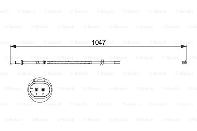 Bosch Warnkontakt, Bremsbelagverschleiß [Hersteller-Nr. 1987473512] für BMW von Bosch