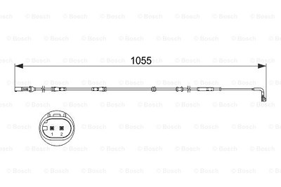 Bosch Warnkontakt, Bremsbelagverschleiß [Hersteller-Nr. 1987473507] für BMW von Bosch