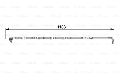 Bosch Warnkontakt, Bremsbelagverschleiß [Hersteller-Nr. 1987473031] für Land Rover von Bosch