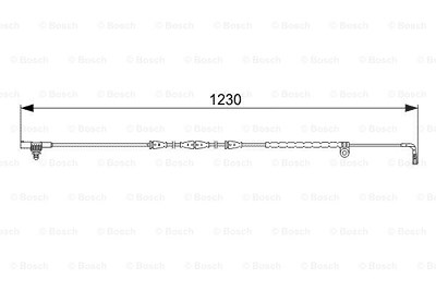 Bosch Warnkontakt, Bremsbelagverschleiß [Hersteller-Nr. 1987473022] für Land Rover von Bosch