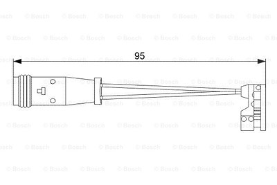 Bosch Warnkontakt, Bremsbelagverschleiß [Hersteller-Nr. 1987473006] für Mercedes-Benz von Bosch