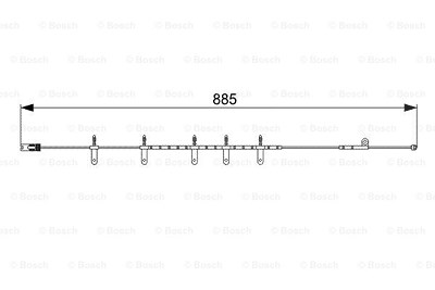 Bosch Warnkontakt, Bremsbelagverschleiß [Hersteller-Nr. 1987473015] für Mini von Bosch