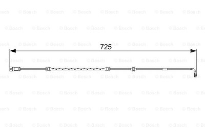 Bosch Warnkontakt, Bremsbelagverschleiß [Hersteller-Nr. 1987473017] für Opel von Bosch