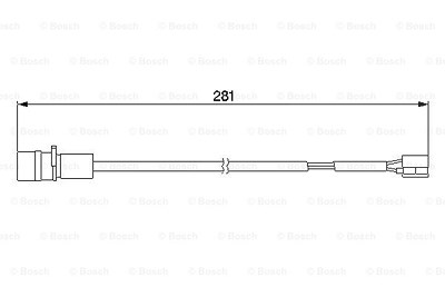 Bosch Warnkontakt, Bremsbelagverschleiß [Hersteller-Nr. 1987474924] für Porsche von Bosch