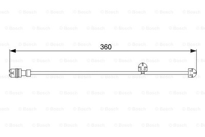 Bosch Warnkontakt, Bremsbelagverschleiß [Hersteller-Nr. 1987473023] für Porsche von Bosch
