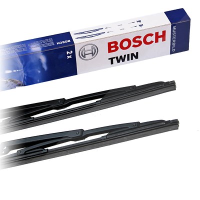 Bosch Wischerblatt Twin 608 [Hersteller-Nr. 3397118307] für BMW, Chevrolet, Fiat, Honda, Lancia, Lexus, Mercedes-Benz, Mitsubishi, Opel, Toyota, Vauxh von Bosch
